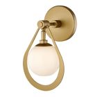Wl-2190 Fifth And Main Charm Champagne Silver Led Wall Sconce Glass