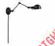 Wl1068 Allen Roth New And Metal 18in H Bronze Swing Wall-mounted Lamp Shade Light Bulb 082803215904