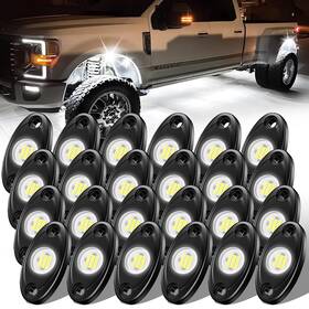 Winwin-xc-p24 Wonywin 24 Pods White Rock Lights 6000k Pure Super Bright Wide Angle Ip68 Wate