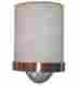 Ws145bnk Allen Roth Merington 6.5 In 1 Light Brushed Nickel Pocket Hardwired Wall Sconce