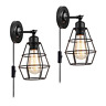 Xb22815 Koonting Wall Lamp Wire Cage Sconce Light Fixture 689999412072