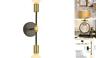 Xbd-2-hj Bowrain Lights Bathroom Wall Sconce Vanity Modern Industrial Gold Black