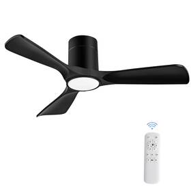 Hh42bkxd1014 Xbibi 42 Inch Flush Mount Ceiling Fans With Lights Modern Low Profile Ceil