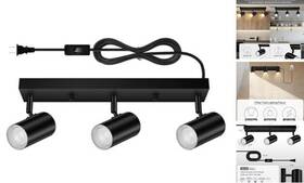 C0401us Xiang He Lighting Co. Ltd Led Track Ceiling Fixtures 3-light Plug In Lights For Black