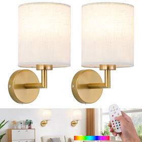 Xg-wl01gd Xigucucn Battery Operated Wall Sconce Set Of 2 Rechargeable Lights With Gold