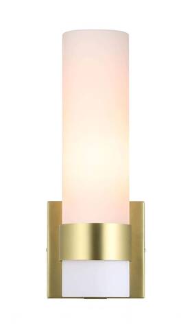 Xinbei Lighting 191814436922 Wall 1 Light Sconce Vintage Tube Satin Brass Gold Finish