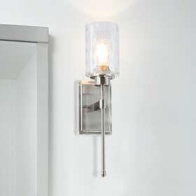 Xb-w1227-bn Xinbei Lighting Brushed Nickel Wall Sconce Modern Bathroom Light Fixture