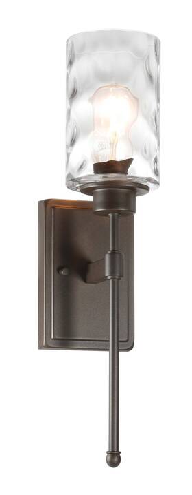 Xb-w1227-db Xinbei Lighting Wall Light 1 Sconce With Glass Classic Bathroom Vanity Dark
