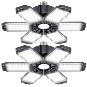 200w Xinghuanlit 787942698082 Garage Light 2 Pack - 20000lm Lights Ceiling Led 6500k With 6 1 D