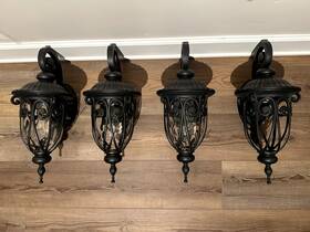 Y-decor 815674029802 Hailee 1 Light Exterior Lighting In Matte Black Finish Bulb Incl. 4 Avail