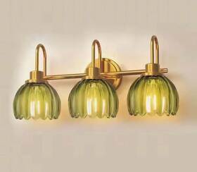 Yansun 799793687566 20 Inch 3-light Gold Bathroom Vanity Light Modern Wall Over Mirror