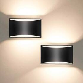 H-wl111-2 Yansun 8.03 Inch 1-light Black Lantern Wall Sconce With Up And Down Mount 2-pack