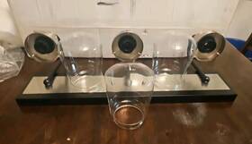 Yaohong 709923978761 Modern Bathroom Vanity Light 3-bulb Lighting With Clear Glass