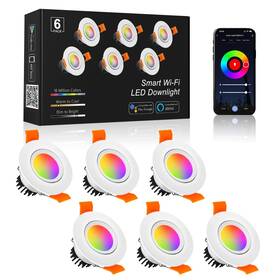 Dt6p Yasizesou 6 Pack 2 Inch Smart Led Recessed Lighting 5w Wifi Lights Dimma Dt6p Yasizesou 6 Pack 2 Inch Smart Led Recessed Lighting 5w Wifi Lights Dimma