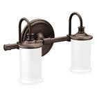 Yb6462orb Yb6462 Moen Orb Belfield Reversible Bath Vanity Light Frosted 034584027382