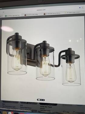 B82-bk-sb Yenlacy 3 Light Bathroom Fixtures Modern Black And Nickel Vanity Lights Over M