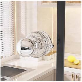 Yd17-transparent Yidelai Powerful Suction Cup Glass Mirror Door Handle Transparent
