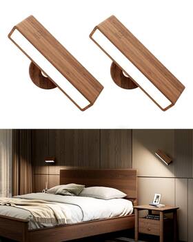 El-us-006 Yilaie Wall Sconces Battery Operated Set Of 2rechargeable Sconce For Bed