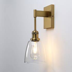 11312 Yosoan Modern Vintage Bathroom Wall Sconce 1-light Industrial Fixture Light
