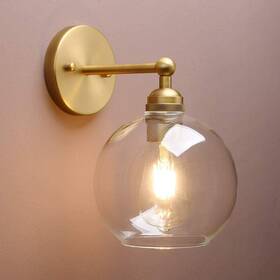 Yosoan 13142 Brass Boho Vanity Vintage Gold Bathroom Wall Sconce Indoor Hardwired