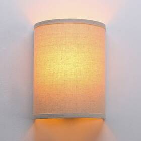 Yosoan 632111775715 Linen Fabric Cloth Boho Vintage Flush Wall Sconce Stairwell Fixture Li