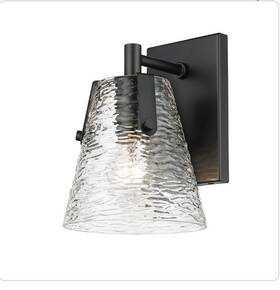 1101-1s-mb Z-lite 1101-1s Analia 10 Inch Tall Wall Sconce - Black