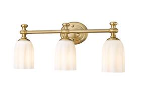 1102-3v-mgld Z-lite 1102-3v Orion 3 Light 22 Inch W Vanity - Gold 1102-3v-mgld Z-lite 1102-3v Orion 3 Light 22 Inch W Vanity - Gold