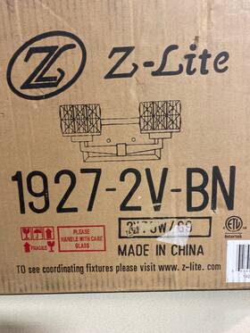 1927-2v-bn Z Lite Z-lite Rubicon Vanity Light 14 Inch Wide Textured Glass Brushed Nickel