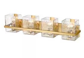 1938-4v-mgld Z-lite Bennington 29 Inch Modern Gold Bathroom 4-light Vanity Light