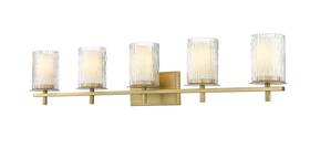 1949-5v-mgld Z-lite 1949-5v Grayson 5 Light 40 Inch W Vanity - Gold