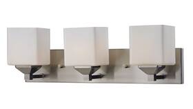 2104-3v Z-lite - Quube 3 Light Bath Vanity In Architectural Style 24 Inches Wide By