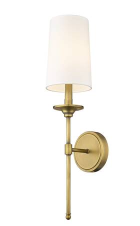 3033-1s-rb Z-lite Emily 1-light Wall Sconce In Rubbed Brass