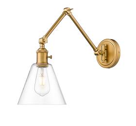 348s-rb Z-lite 348s Gayson 8 Inch Tall Wall Sconce - Brass 348s-rb Z-lite 348s Gayson 8 Inch Tall Wall Sconce - Brass