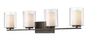 426-4v-ob Z-lite Willow 4-light Bathroom Vanity Light In Olde Bronze