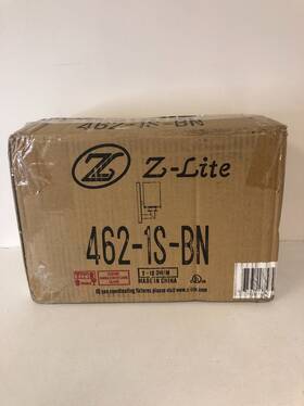 462-1s-bn Z-lite Savannah Single Light 10 Inch Tall Bathroom Sconce With A Clear Glass Shade