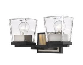 475-2v-mb-bn Z-lite - Bleeker Street 2 Light Bath Vanity In Restoration Style 14 Inches