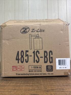 485-1s-bg Z-lite Wall Sconce #485-1s-bg