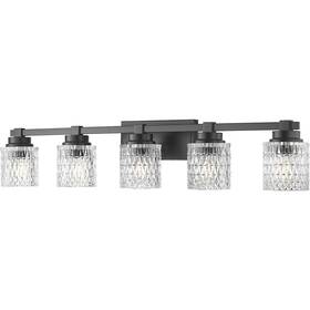 6101-5v-mb Z-lite Jacqueline Vanity Wall Light In Matte Black 6101-5v-mb Z-lite Jacqueline Vanity Wall Light In Matte Black