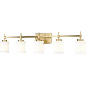 622-5v-mgld Z-lite Cadoc Bathroom Vanity Light Modern Gold