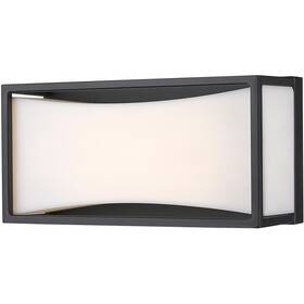 Z-lite 685659147971 1933-8mb-led Baden Led 10 Inch Matte Black Vanity Wall Light