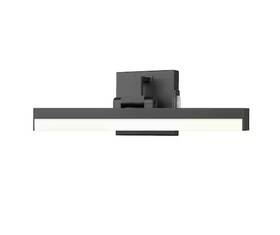 Z-lite 685659191677 Liam 18 Inch 2-light Matte Black Integrated Led Vanity Light W Frosted Shade New