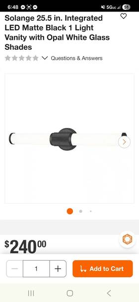 Z-lite 685659208078 1021-25w-mb-led Solange Led 25.5 Inch Matte Black Bath Vanity Wall Light