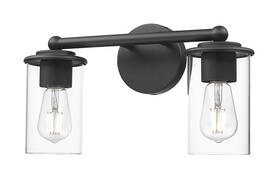 742-2v-mb Z-lite 742-2v Thayer 2 Light 16 Inch W Vanity - Black