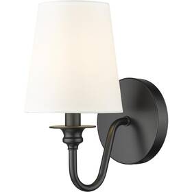 7509-1s-mb Z-lite Gianna 1 Light 5.5 Inch Matte Black Wall Sconce