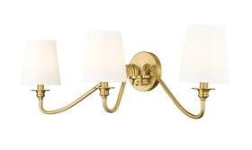 7509-3s-mgld Z-lite 7509-3s Gianna 3 Light 10 Inch Tall Wall Sconce - Gold