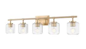 7515-5v-mgld Z-lite 7515-5v Landon 5 Light 42 Inch W Vanity - Gold
