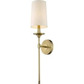 807-1s-rb Z-lite Emily 1 Light 5.5 Inch Rubbed Brass Wall Sconce