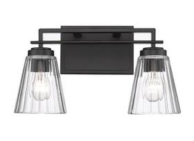 823-2v-mb Z-lite - Lyna 2 Light Bath Vanity-9 Inches Tall And 16 Wide-matte Black
