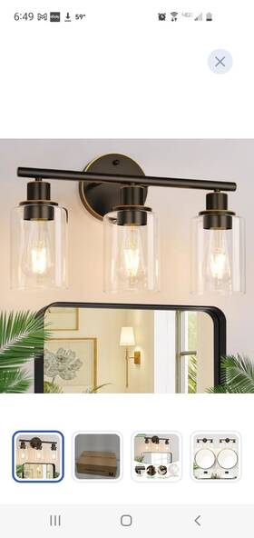 Yu16902 Zarbitta 3-light Bathroom Light Fixtures Brown And Gold Wall Lights Modern