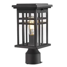 20068-p Zeyu Exterior Post Light Outdoor Pole Lantern Pillar Fixture With Clea